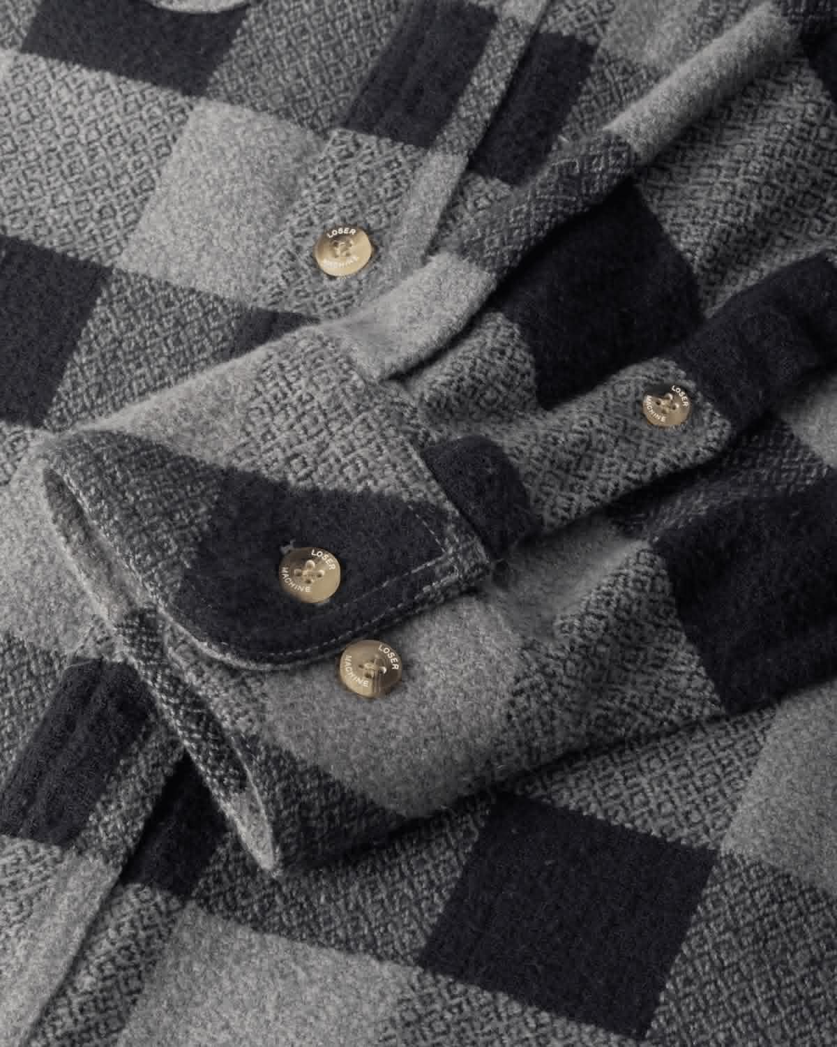 LOSER MACHINE CORONA SHIRT - BLACK/GREY
