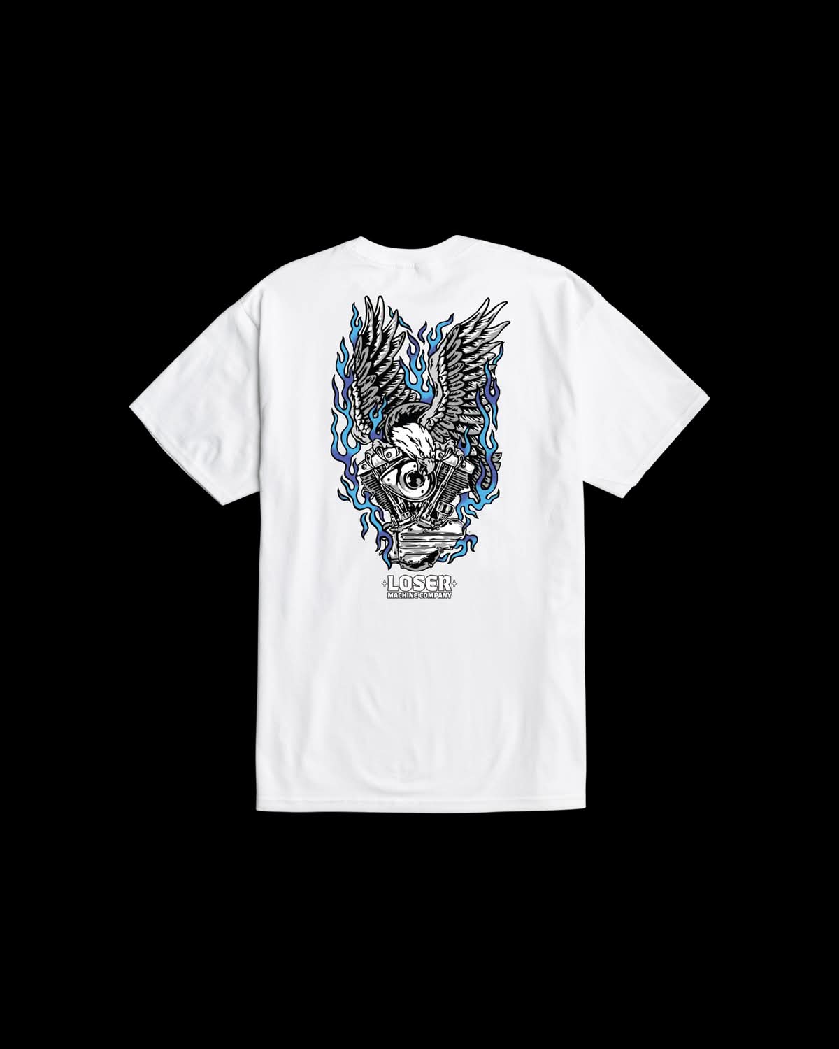 LOSER MACHINE EAGLES NEST STOCK T-SHIRT - WHITE