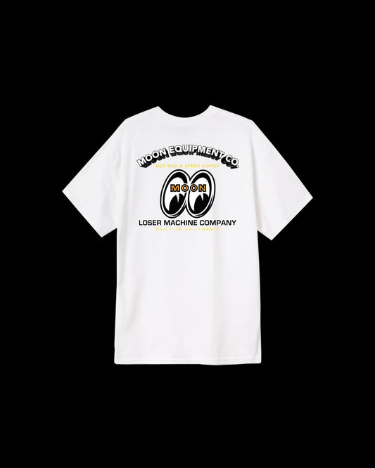 LOSER MACHINE FRONT PAGE POCKET T-SHIRT - WHITE