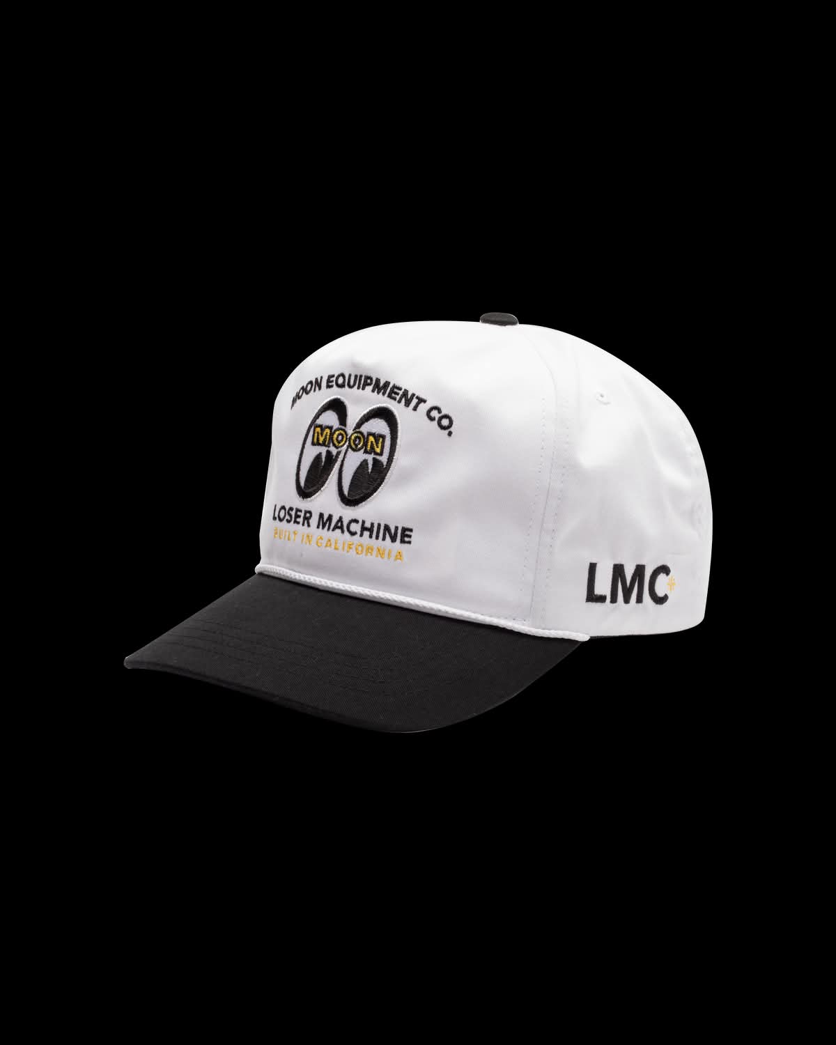 LOSER MACHINE COMPANY GEARHEAD HAT - BLACK/WHITE