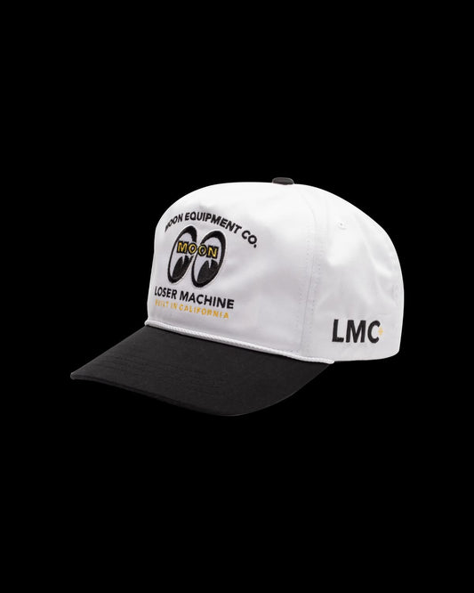 LOSER MACHINE COMPANY GEARHEAD HAT - BLACK/WHITE