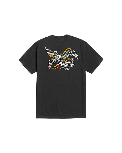LOSER MACHINE COMPANY GLORY BOUND STOCK T-SHIRT - BLACK