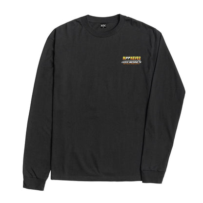 LOSER MACHINE COMPANY X MOONEYES ECONO HAULING STOCK LS T-SHIRT - BLACK