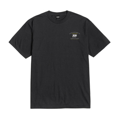 LOSER MACHINE COMPANY X MOONEYES WORKBENCH STOCK T-SHIRT - BLACK