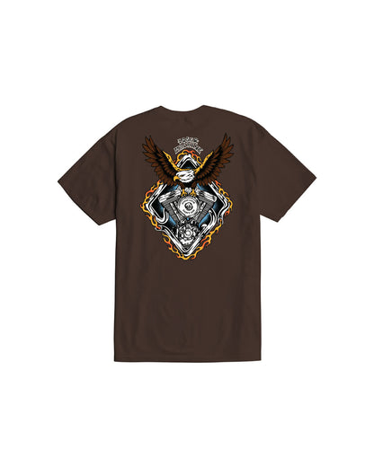 LOSER MACHINE COMPANY MASTER CYLINDER T-SHIRT - JAVA BROWN