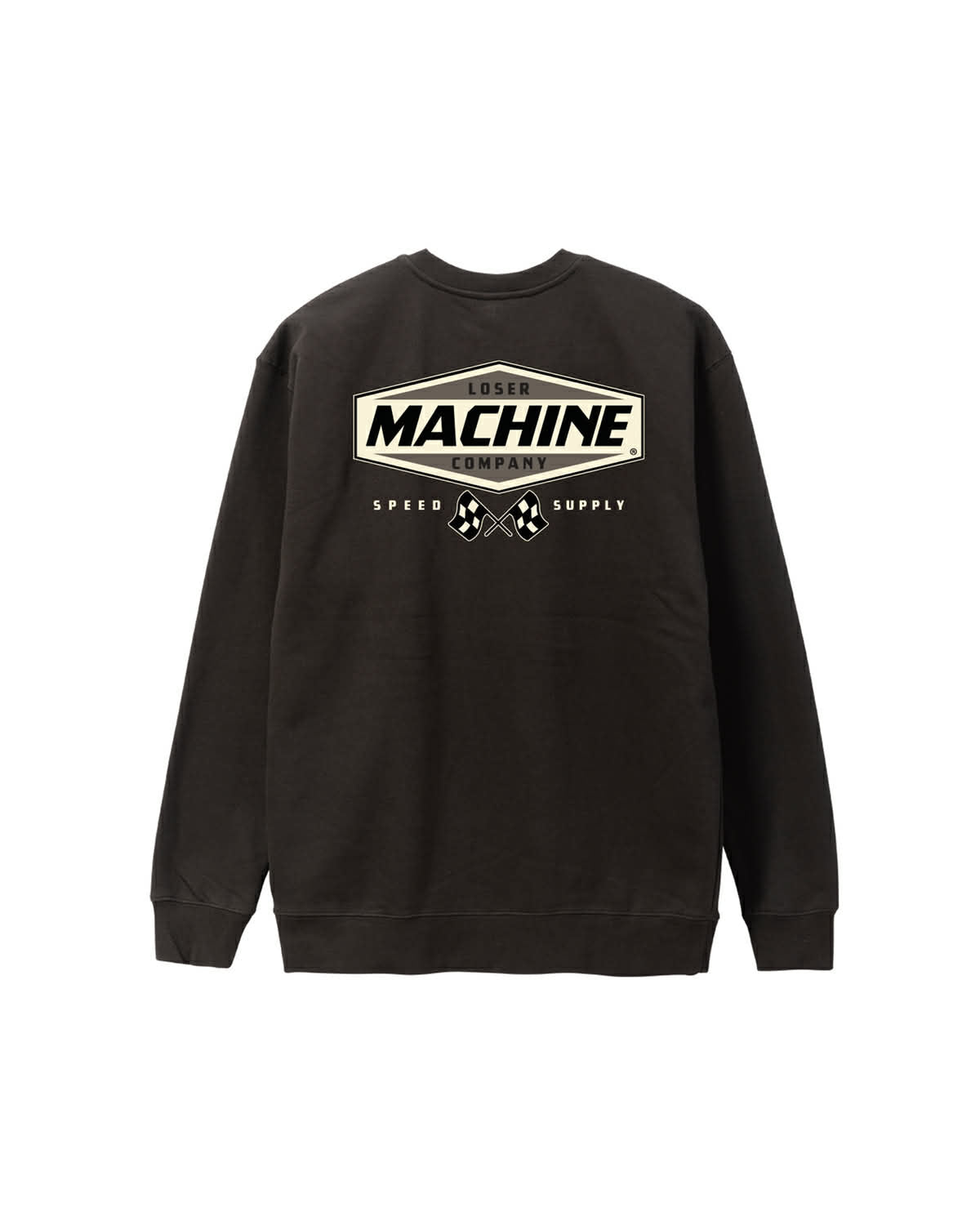 LOSER MACHINE COMPANY OVERDRIVE II CREWNECK - BLACK
