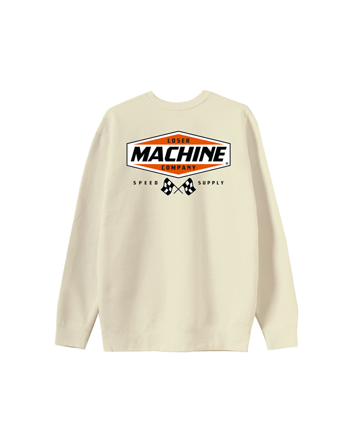 LOSER MACHINE COMPANY OVERDRIVE II CREWNECK - BONE