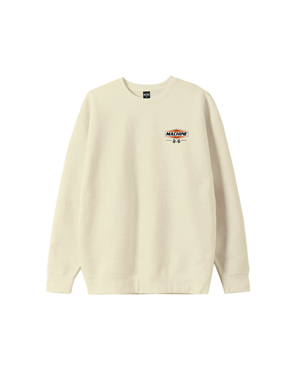 LOSER MACHINE COMPANY OVERDRIVE II CREWNECK - BONE