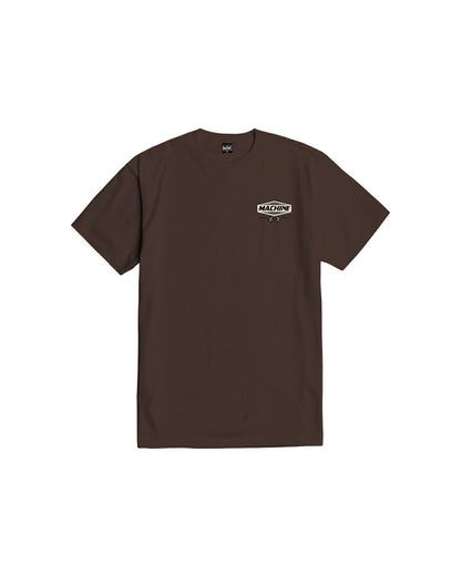 LOSER MACHINE COMPANY OVERDRIVE STOCK T-SHIRT - JAVA BROWN