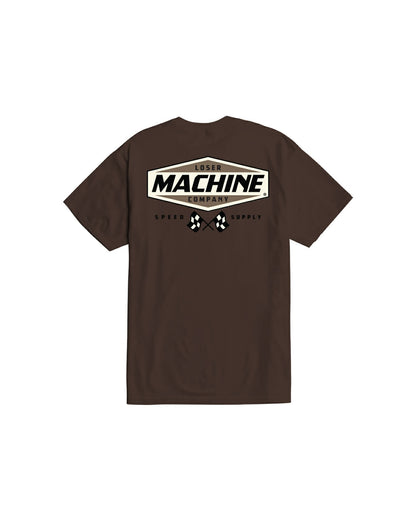 LOSER MACHINE COMPANY OVERDRIVE STOCK T-SHIRT - JAVA BROWN