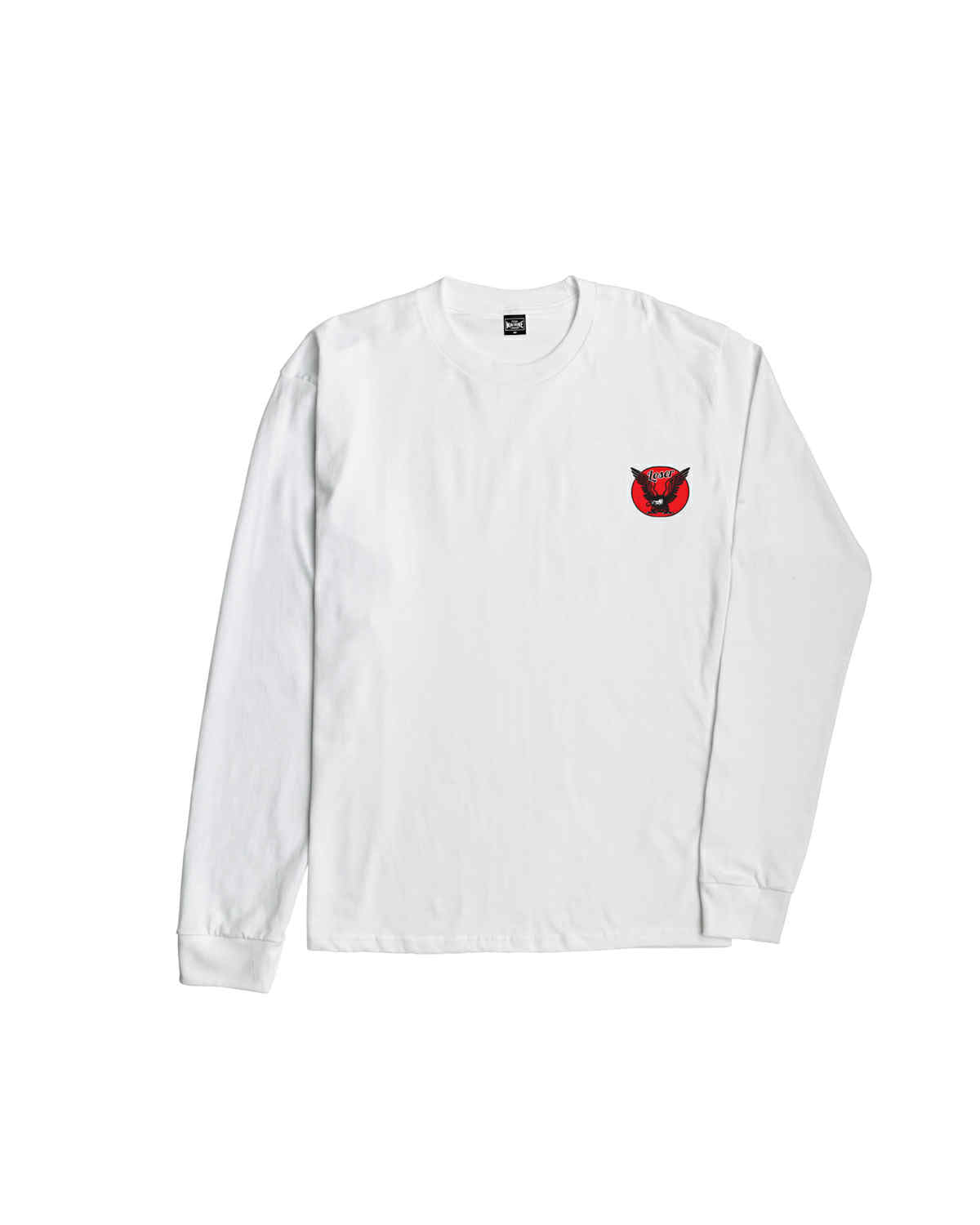 LOSER MACHINE COMPANY POWER BAND STOCK L/S T-SHIRT - WHITE