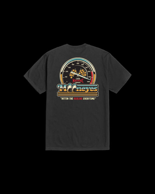 LOSER MACHINE REDLINE STOCK T-SHIRT - BLACK