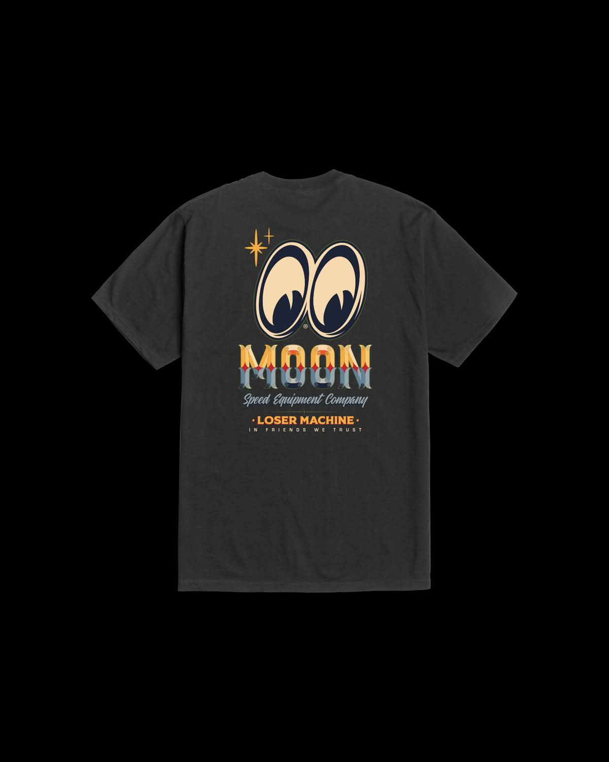 LOSER MACHINE SIGN BOARD STOCK T-SHIRT - BLACK