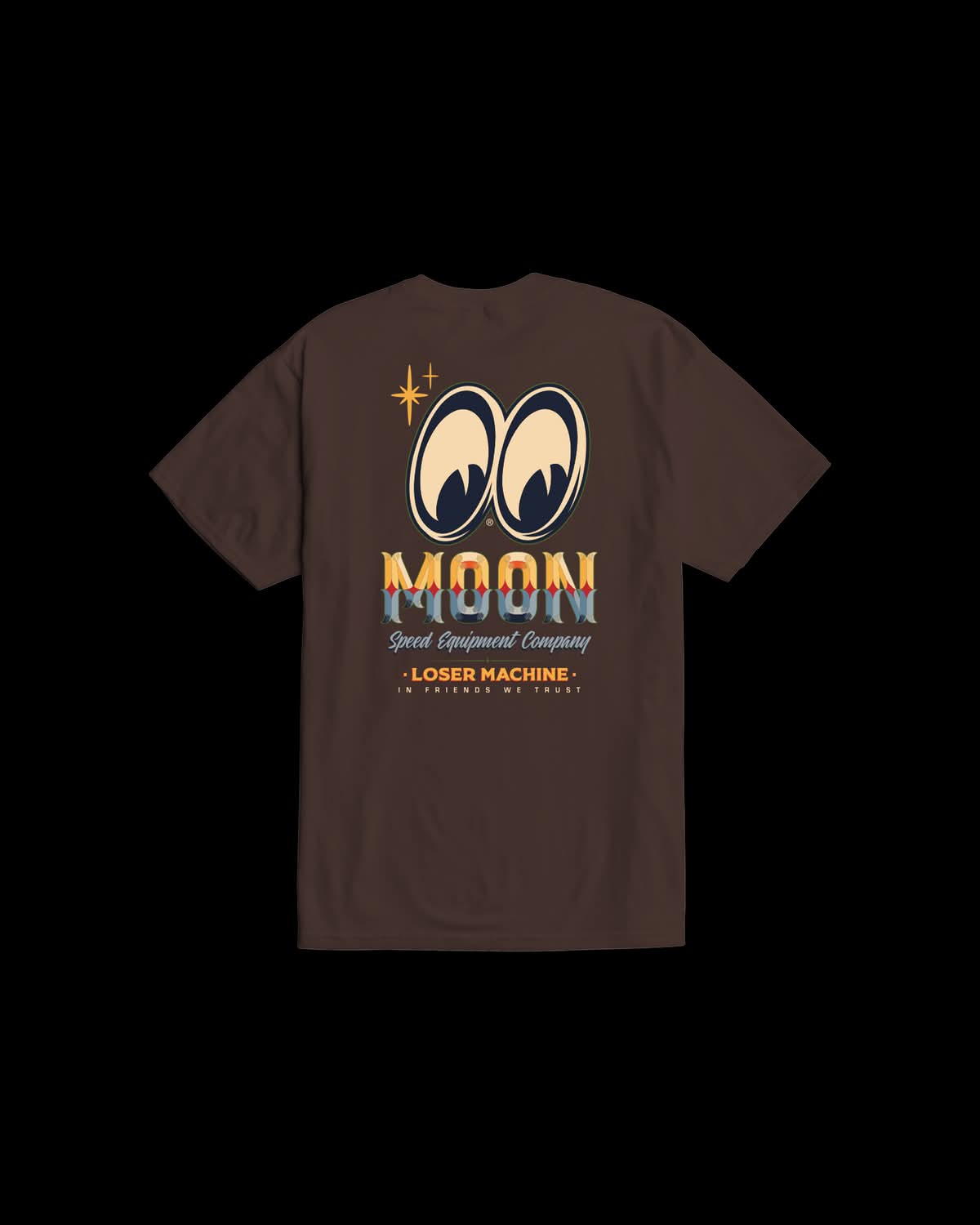 LOSER MACHINE SIGN BOARD STOCK T-SHIRT - JAVA BROWN