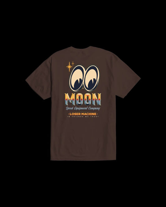 LOSER MACHINE SIGN BOARD STOCK T-SHIRT - JAVA BROWN