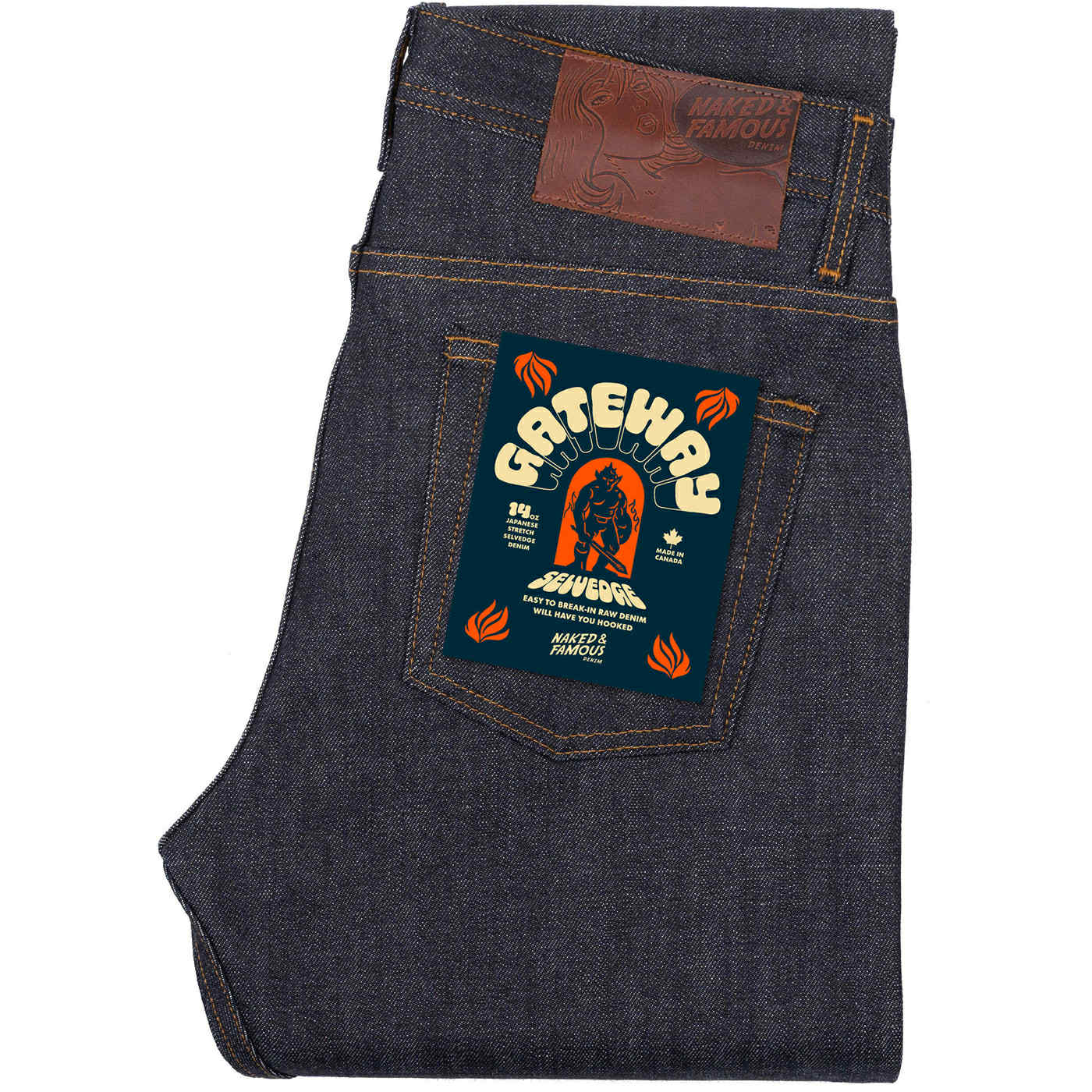 NAKED AND FAMOUS DENIM WEIRD GUY - GATEWAY SELVEDGE 14.3OZ