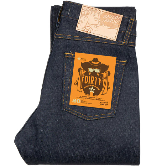 NAKED AND FAMOUS DENIM TRUE GUY - ELEPHANT 14 DIRTY ELEPHANT SELVEDGE