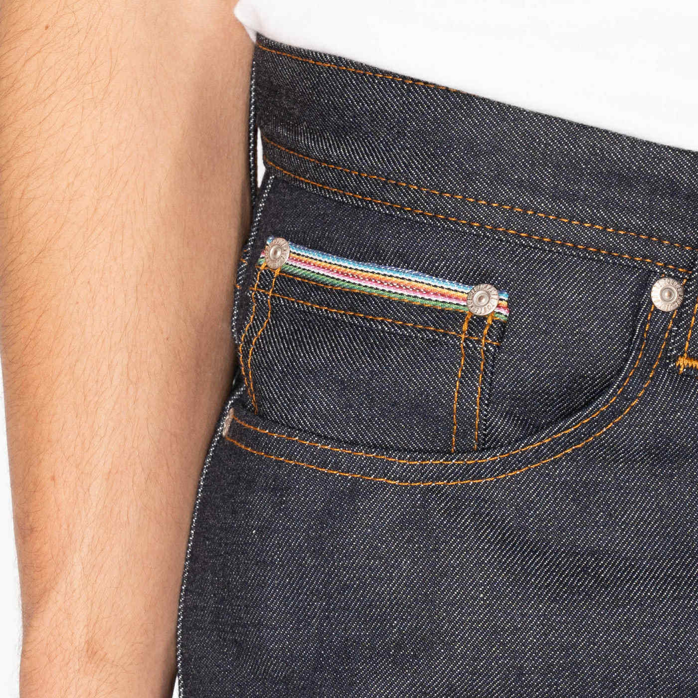 NAKED AND FAMOUS DENIM WEIRD GUY - DIA DE LOS MUERTOS SELVEDGE 12.5OZ