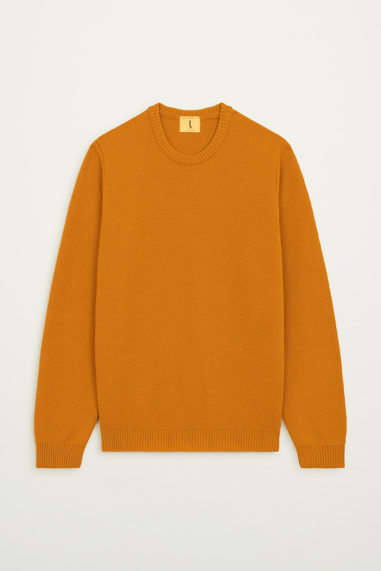 NITTO KNITWEAR PULL YOURI COL ROND - OCRE