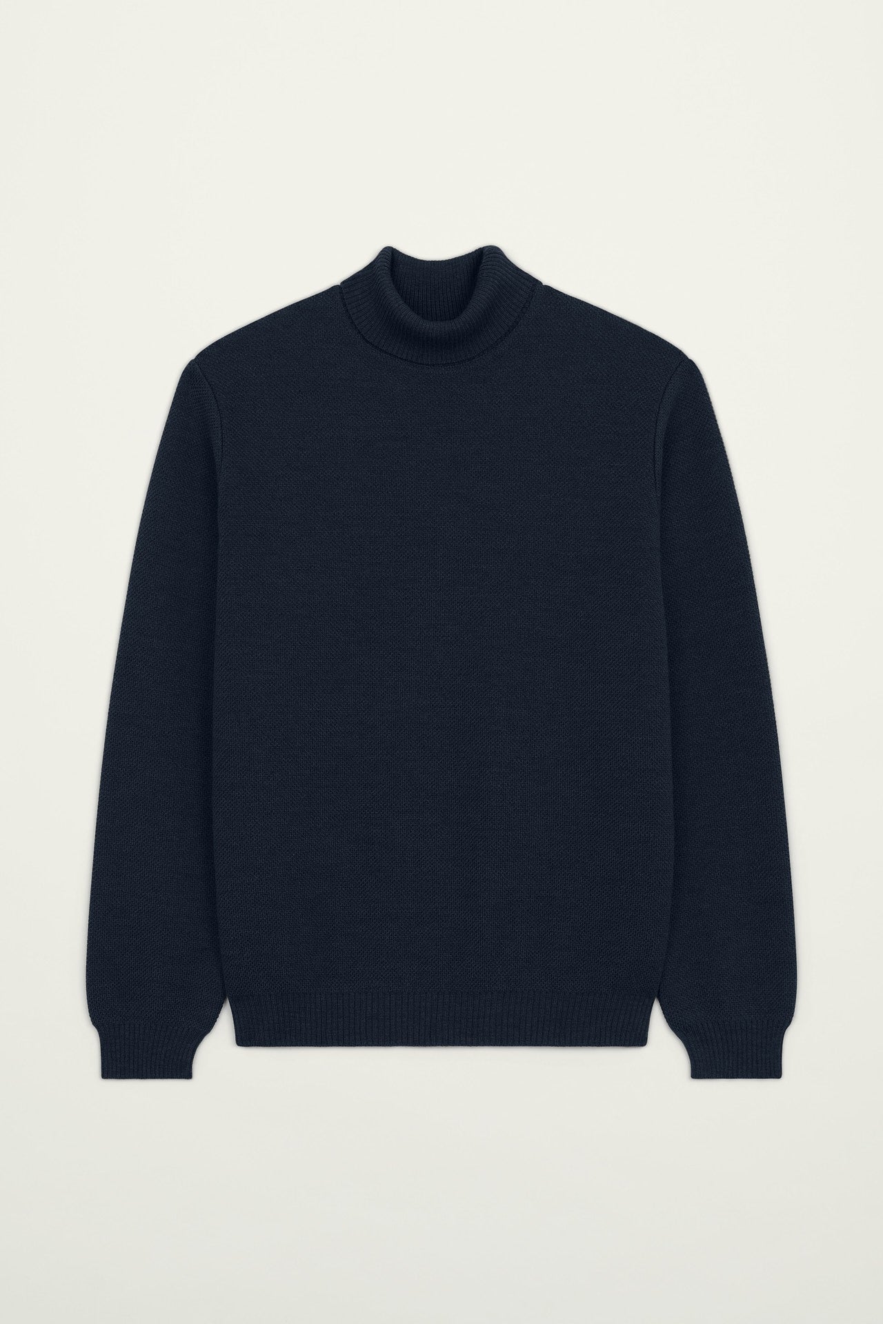 NITTO KNITWEAR PULL YOURI COL ROULE - NAVY