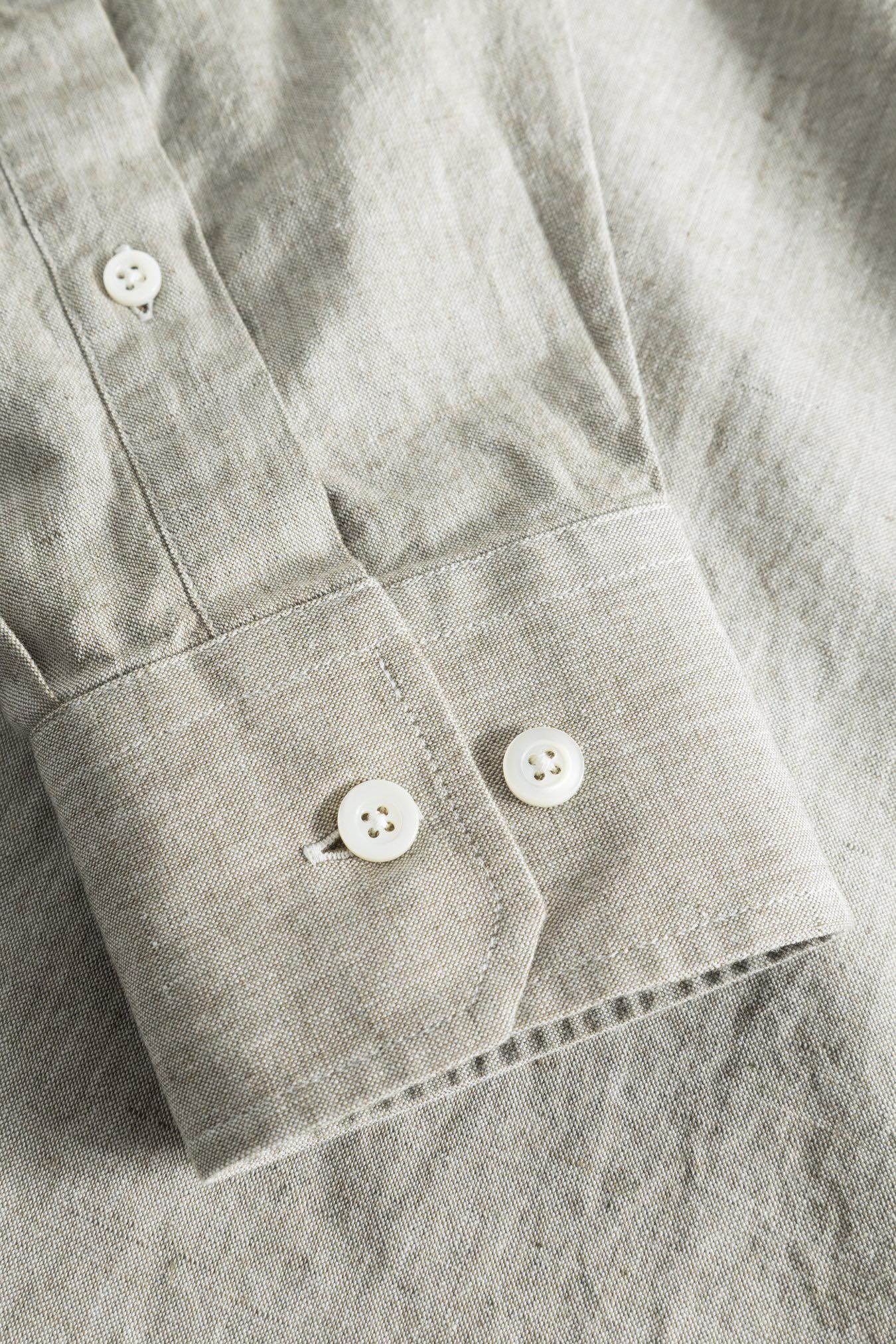 NORSE PROJECTS ALGOT RELAXED COTTON LINEN SHIRT - IVY GREEN