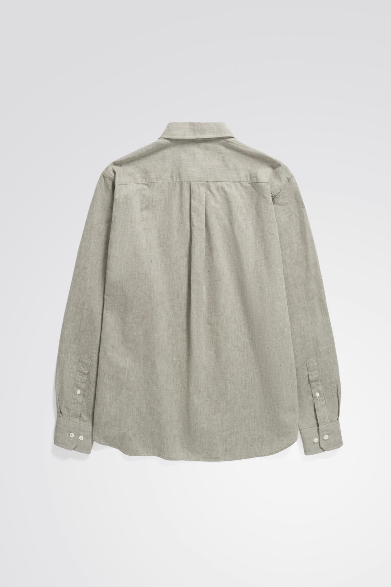 NORSE PROJECTS ALGOT RELAXED COTTON LINEN SHIRT - IVY GREEN