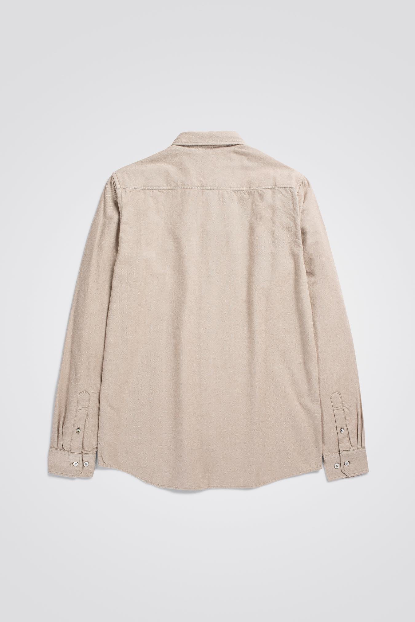 NORSE PROJECTS ANTON BRUSHED FLANNEL - UTILITY KHAKI