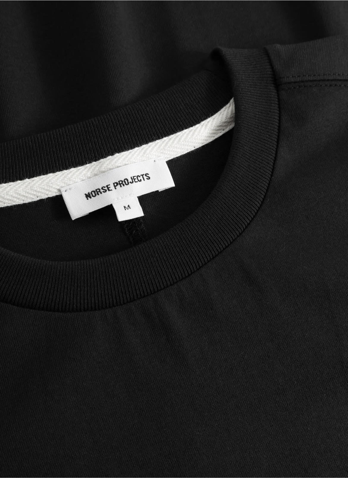 NORSE PROJECTS JOHANNES N LOGO T-SHIRT  - BLACK