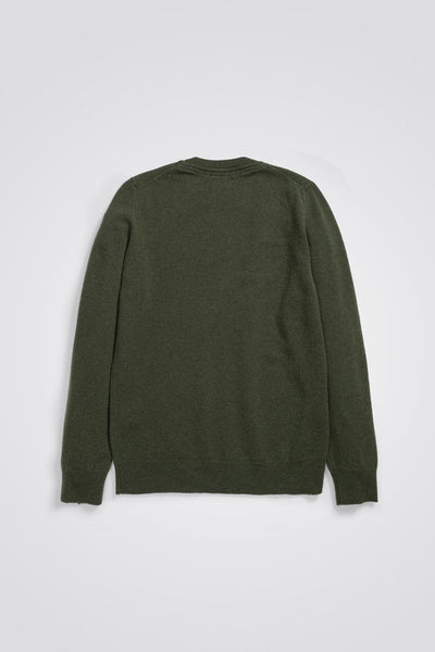NORSE PROJECTS SIGFRED LAMBSWOOL SWEATER - ARMY GREEN