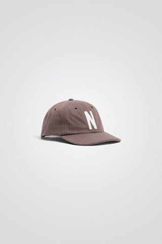 NORSE PROJECTS  WOOL SPORTS CAP - TAUPE