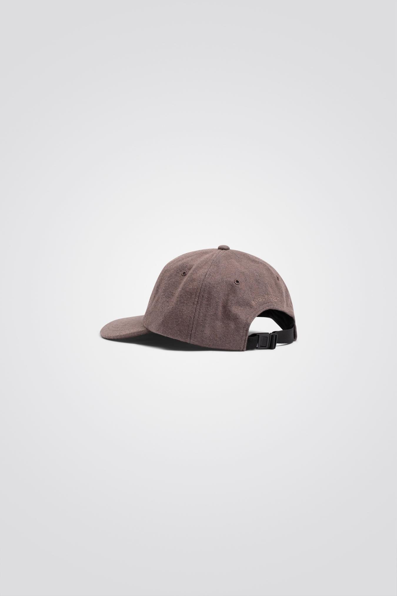 NORSE PROJECTS  WOOL SPORTS CAP - TAUPE