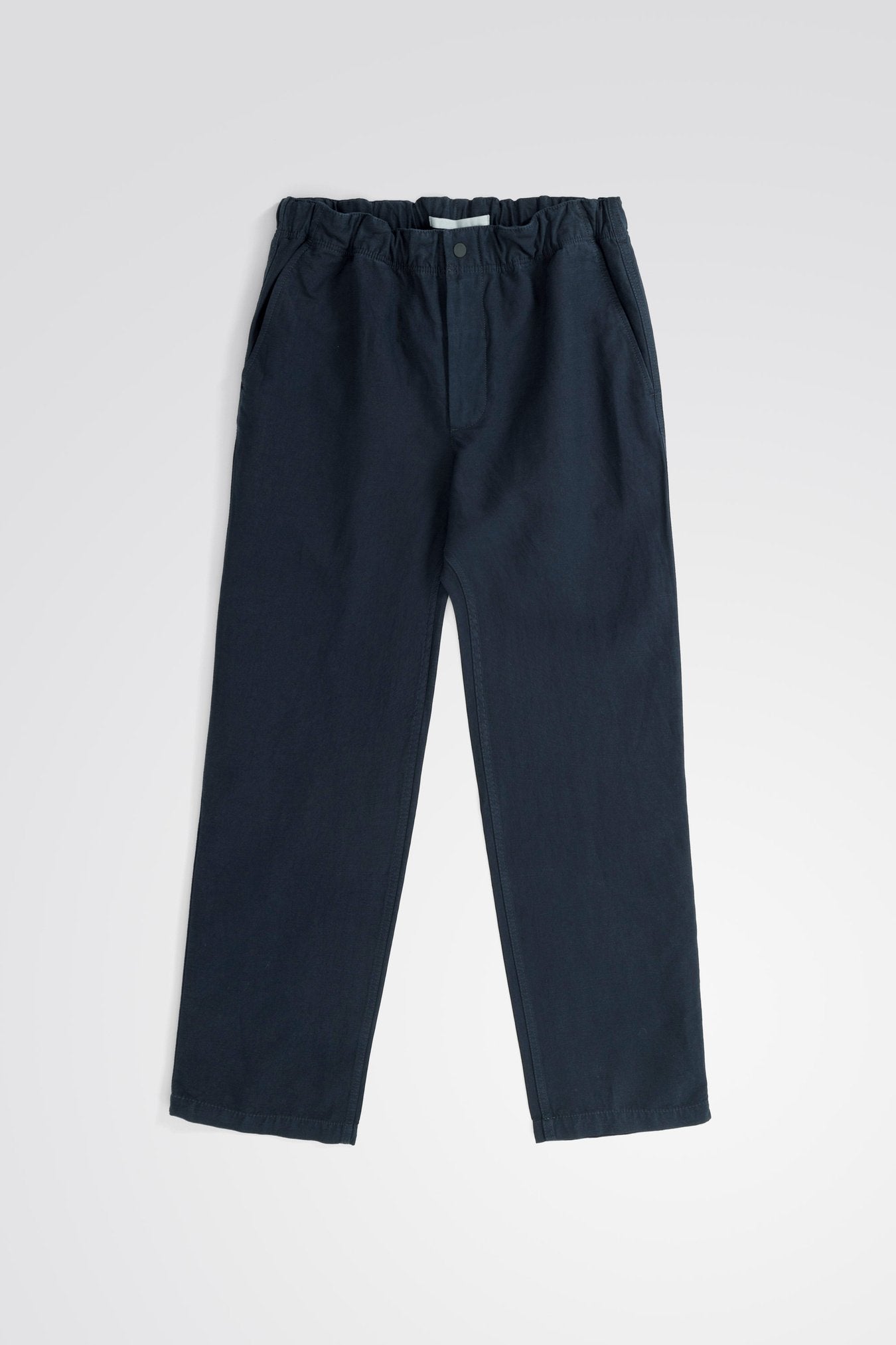 NORSE PROJECT EZRA RELAXED COTTON LINEN TROUSER - DARK NAVY