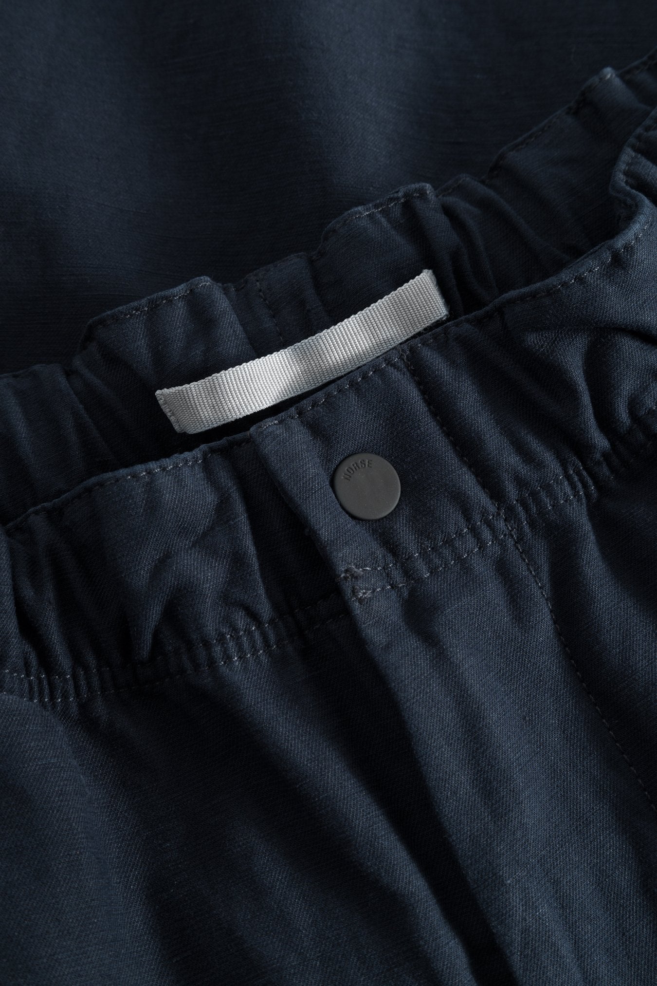 NORSE PROJECT EZRA RELAXED COTTON LINEN TROUSER - DARK NAVY