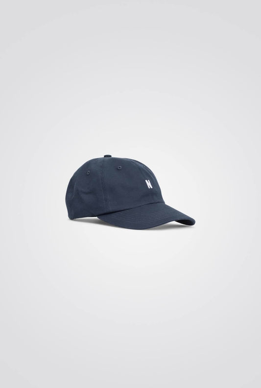 NORSE PROJECTS TWILL SPORTS CAP - DARK NAVY