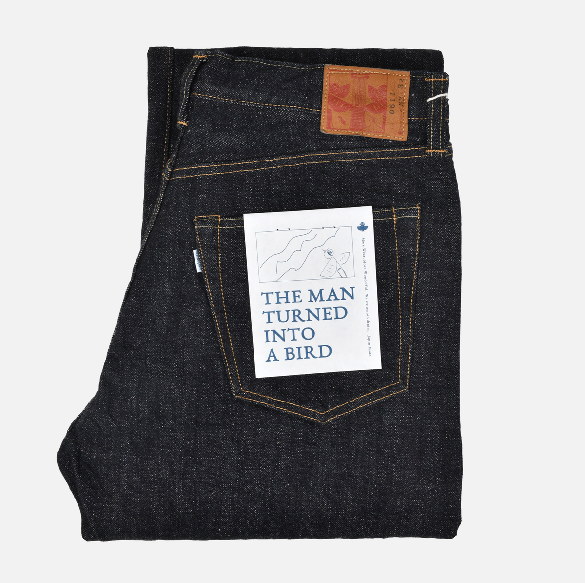 OMOTO DENIM 0611 RELAX FIT 15.5 OZ SLUB-NEP - ONE WASH
