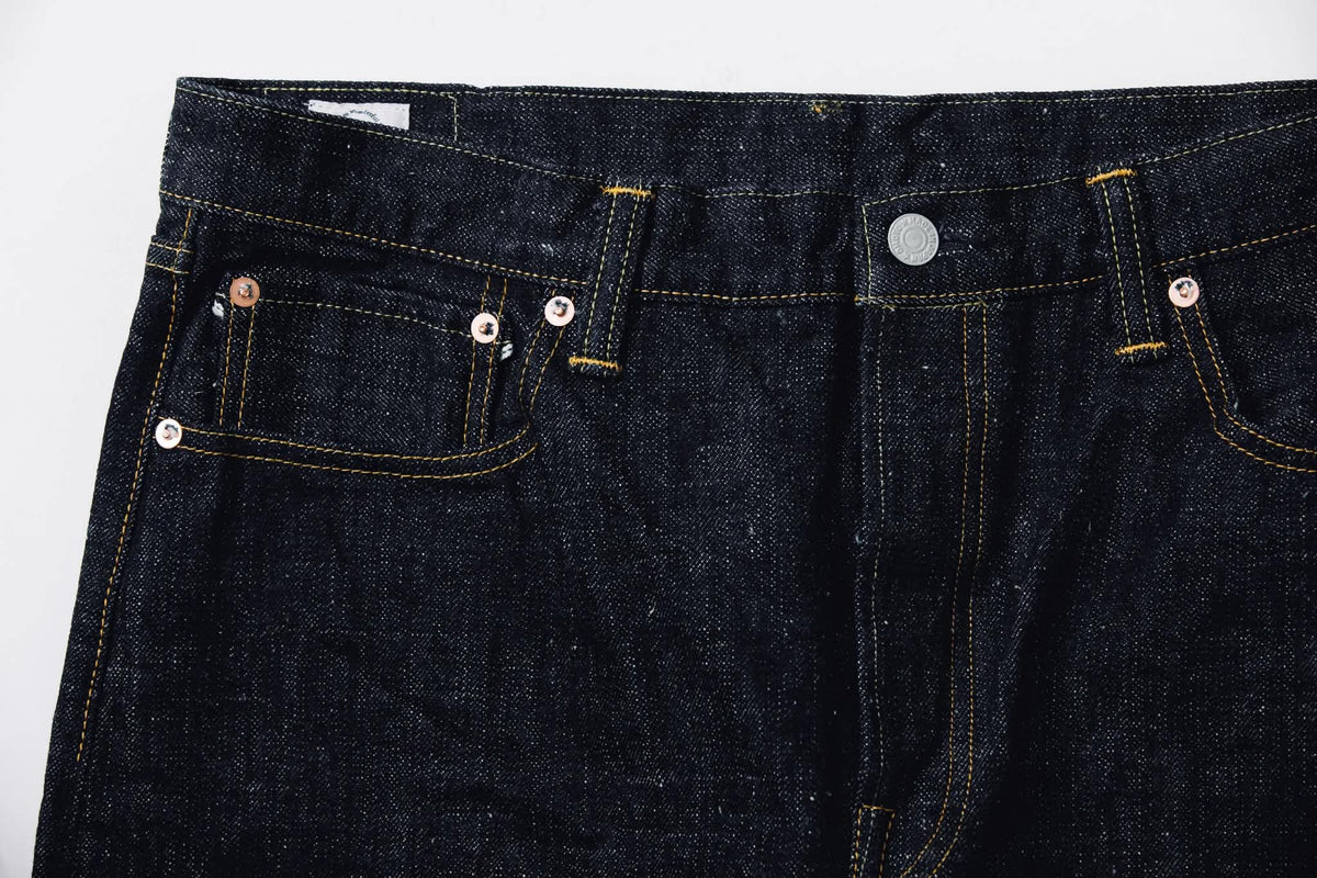 OMOTO DENIM 0611 RELAX FIT 15.5 OZ SLUB-NEP - ONE WASH