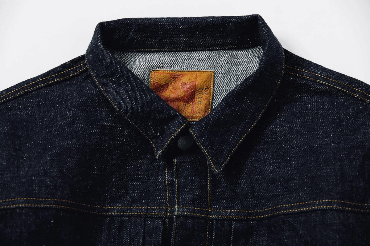 OMOTO DENIM 3111 TYPE 1 SLUB-NEP DENIM JACKET 15.5OZ