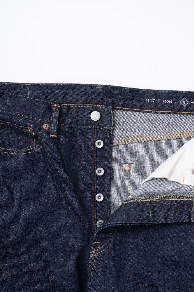 ORDINARY FITS TYPE LOOSE INDIGO 117  - ONE WASH