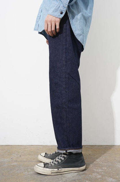 ORDINARY FITS LOOSE ANKLE DENIM INDIGO - ONE WASH