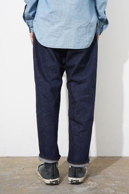 ORDINARY FITS LOOSE ANKLE DENIM INDIGO - ONE WASH