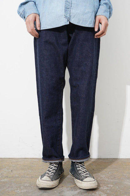 ORDINARY FITS LOOSE ANKLE DENIM INDIGO - ONE WASH