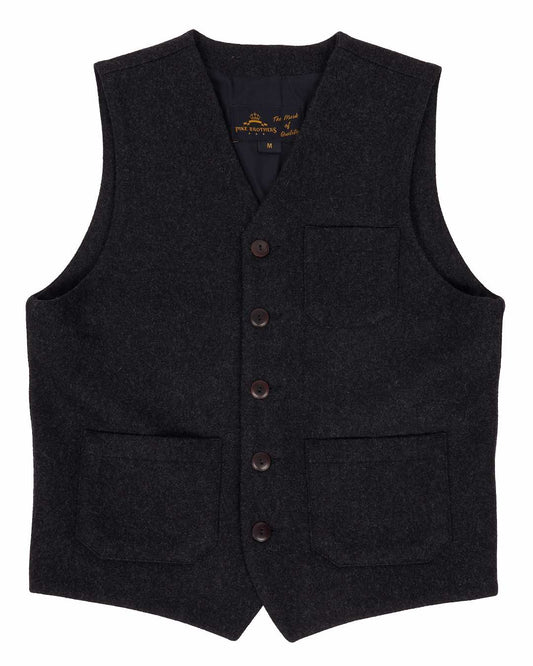 PIKE BROTHERS 1937 ROAMER VEST - BEAVER BLACK