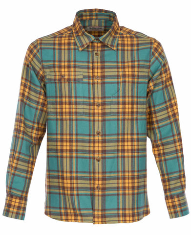 PIKE BROTHERS 1937 ROAMER SHIRT CHECK FLANNEL - ALASKA GREEN