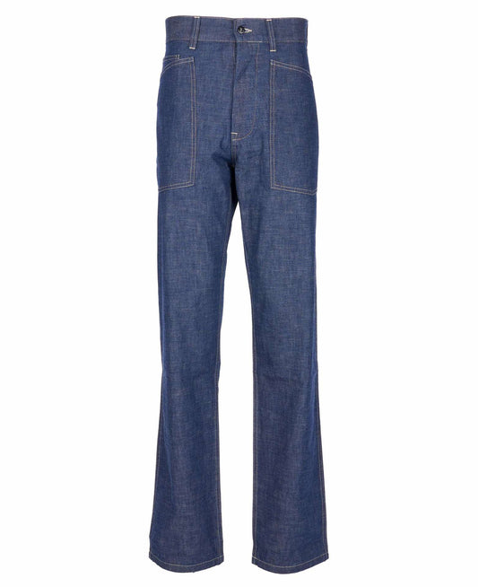 PIKE BROTHERS 1940 ARMY DENIM TROUSERS - INDIGO