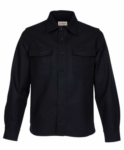 PIKE BROTHERS 1943 CPO SHIRT WOOL - BLACK