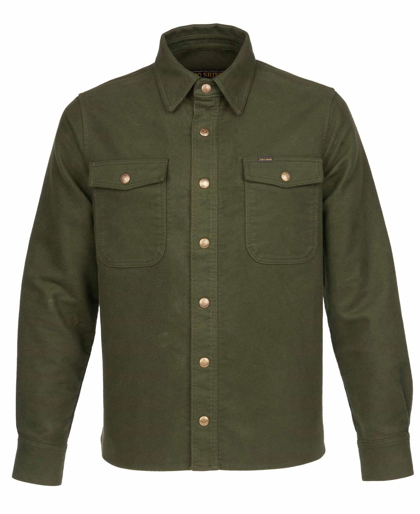 PIKE BROTHERS 1943 CPO SHIRT MOLESKIN - MOSS