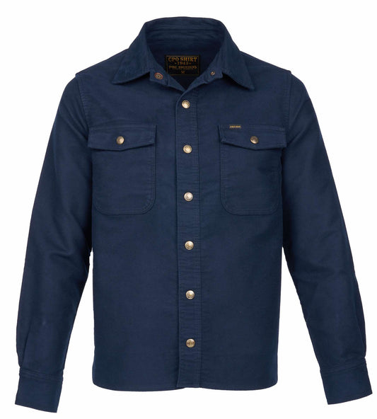 PIKE BROTHERS 1943 CPO SHIRT MOLESKIN - NAVY