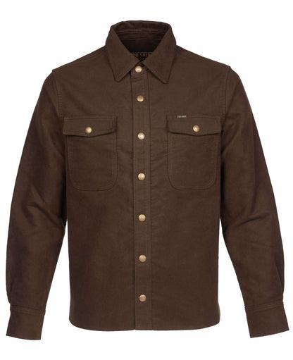 PIKE BROTHERS 1943 CPO SHIRT MOLESKIN - SOIL BROWN