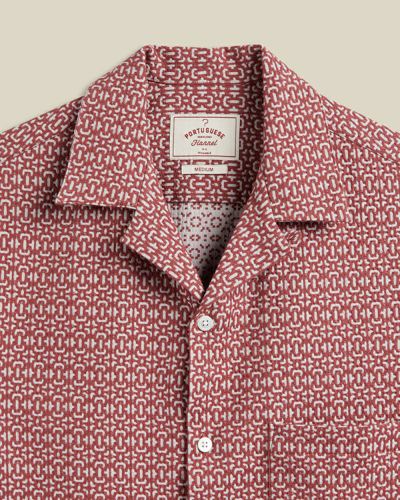 PORTUGUESE FLANNEL ABSTRACT TILE - BORDEAUX