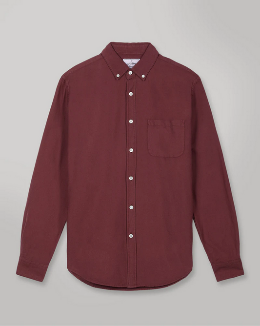 PORTUGUESE FLANNEL BELAVISTA SHIRT - BORDEAUX